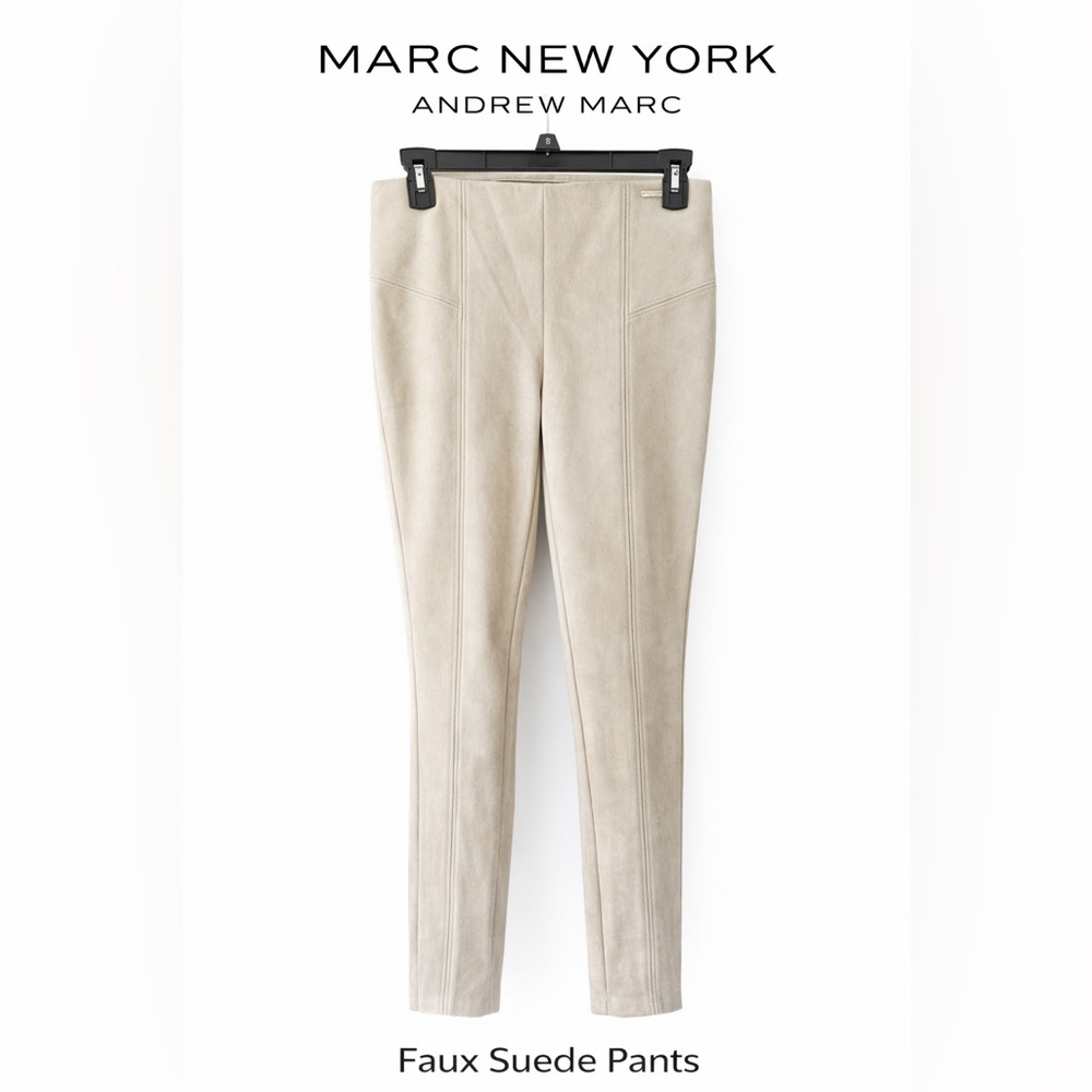 Marc New York Beige Faux Suede Skinny Pants NWT